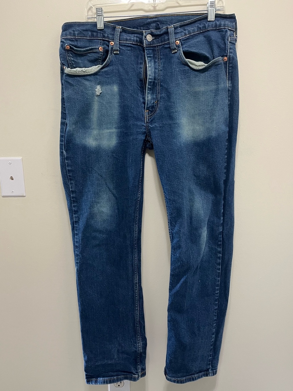 Levi's 514 Straight Fit Jeans Blue Medium Wash 36x30